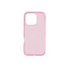 CASE AND PRO iPhone 16 Pro csillámos szilikon hátlap, pink (GLI-IPH16PR-P) tok és táska
