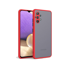 CASE AND PRO Samsung A14 5G műanyag tok, piros-fekete (Matt-A14-5Grbk) tok és táska