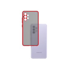 CASE AND PRO Samsung A32 5G műanyag tok, piros-fekete (Matt-A32-5Grbk) tok és táska