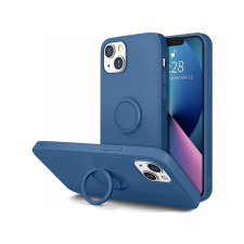 CASE AND PRO szilikon tok gyűrűvel, Samsung A32 5G, sötétkék (Ring-A325G-Dbl) tok és táska