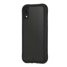 CASE-MATE CARBON FIBRE szilikon telefonvédő (BUMPER, közepesen ütésálló, valódi szénszálás hátlap) FEKETE [Apple iPhone XR 6.1] tok és táska