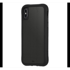 CASE-MATE CARBON FIBRE szilikon telefonvédő (valódi szénszálás hátlap, ütésállóság, légpárnás sarok) FEKETE tok és táska
