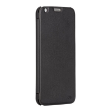 CASE-MATE műanyag telefonvédő (oldalra nyíló, bőr hatású FLIP) SLIM FOLIO - FEKETE [Samsung Galaxy S5 (SM-G900)] tok és táska