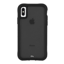 CASE-MATE PROTECTION TRANSLUCENT műanyag telefonvédő (szilikon keret, közepesen ütésálló) FEKETE [Apple iPhone XS 5.8] tok és táska
