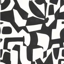 Caselio Modern absztrakt mintás tapéta – kortárs geometrikus design, fekete-fehér árnyalatban tapéta, díszléc és más dekoráció