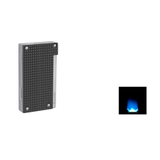 Caseti Flat Flame szúrólángos gyémánt mintás szivaröngyújtó - króm és fekete színű öngyújtó