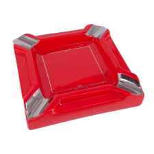 Caseti Nagy méretű Casetti szivarhamutál 4 szivar részére - piros hamutartó