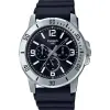 Casio Casio férfi karóra MTP-VD300-1B, fekete számlap, gumiszíj, WR30