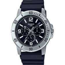 Casio Casio férfi karóra MTP-VD300-1B, fekete számlap, gumiszíj, WR30 karóra