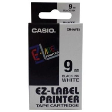 Casio Cimkéző, feliratozó szalag, 9 mm, fehér, XR 9 WE1 pénztárgépszalag
