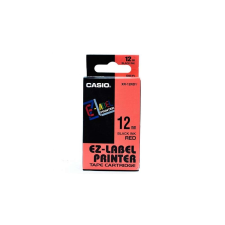 Casio Feliratozógép szalag xr-12rd1 9mmx8m casio piros/fekete nyomtató kellék