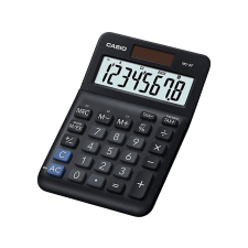 Casio MS-8F asztali számológép, fekete számológép