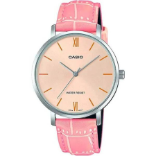 Casio női kvarc karóra, rózsaszín bőrszíj, 34 mm, WR30, díszdobozzal karóra