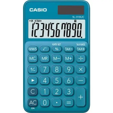 Casio "SL 310" asztali 10 számjegyes kék számológép számológép