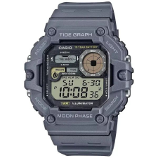 Casio WS-1700H-8AV férfi digitális holdfázis óra, WR100, szürke karóra