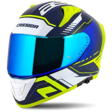 CASSIDA Aero Drome 2025, kék/ fluo sárga/ világoskék/ fehér, XL bukósisak
