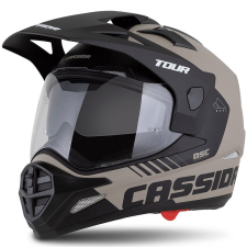 CASSIDA Tour 2.0 Dual enduro sisak matt homokbarna-fekete bukósisak