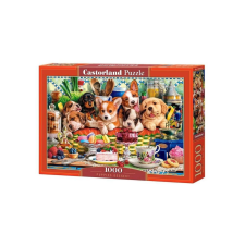Castorland 1000 db-os puzzle - Délutáni tea kiskutyákkal (C-105335) puzzle, kirakós