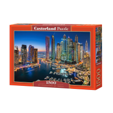Castorland 1500 - darabos puzzle Dubai felhőkarcolói puzzle, kirakós
