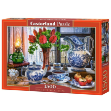Castorland 1500 db-os puzzle - Csendélet tulipánokkal (C-151820) puzzle, kirakós