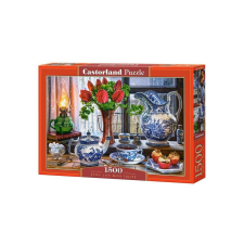 Castorland 1500 db-os puzzle - Csendélet tulipánokkal (C-151820) puzzle, kirakós