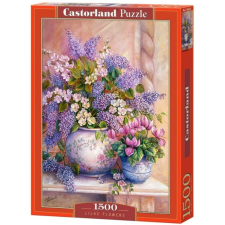 Castorland 1500 db-os puzzle - Lila virágok (C-151653) puzzle, kirakós