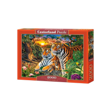 Castorland 2000 db-os puzzle - Tigris család (C-200825) puzzle, kirakós