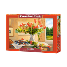 Castorland 3000 db-os puzzle - Viráglenyomatok (C-300594) puzzle, kirakós