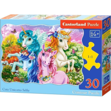 Castorland 30 Db-os Puzzle - Unikornis Szelfi (B-03822) (5904438003822) puzzle, kirakós