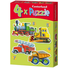 Castorland 4 az 1-ben Puzzle - Járművek (04256) puzzle, kirakós
