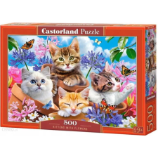 Castorland 500 db-os puzzle - Cicák a virágok között (B-53513) puzzle, kirakós