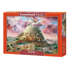 Castorland babylon tornya puzzle 3000 darabos puzzle, kirakós