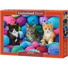 Castorland Kittens in Yarn Store Kirakós játék 1000 db Állatok (469900) puzzle, kirakós