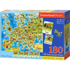 Castorland Oktató Puzzle - Európa E-227 (309483) puzzle, kirakós