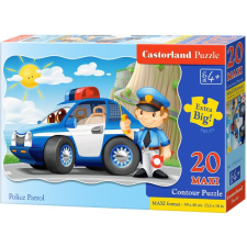 Castorland Police Patrol 20 Maxi pcs Kontúr kirakós 20 db Rajzfilmek (02252) puzzle, kirakós