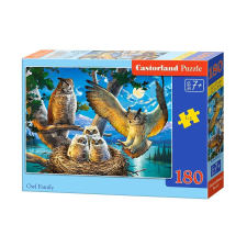 Castorland Puzzle 180 db. Bagolycsalád puzzle, kirakós