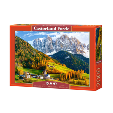 Castorland Puzzle 2000 db. Szent Magdolna-templom, Dolomitok puzzle, kirakós