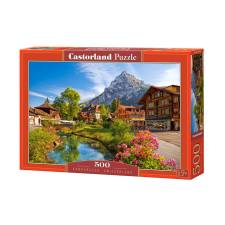 Castorland Puzzle 500 db. Kandersteg, Svájc puzzle, kirakós