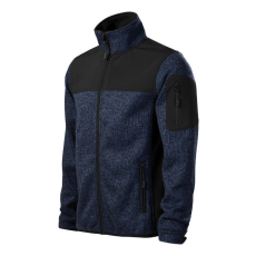  Casual softshell kabát férfi kötött melanzs kék XL