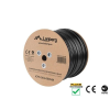 CAT Lanberg LCF5-21CU-0305-BK 305m Cat5e F/UTP AWG24 Fca PE árnyékolt fekete kültéri kábel