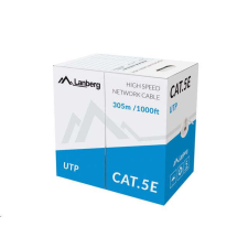 CAT Lanberg UTP kábel, CCA, cat.5e, 305m, szürke (LCU5-11CC-0305-S) kábel és adapter