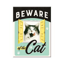 CAT RETRO Beware Of The Cat - Hűtőmágnes hűtőmágnes