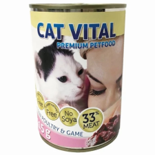  Cat Vital Kitten konzerv baromfi+vad 24x415G macskaeledel