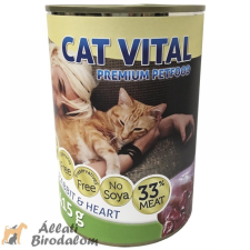 Cat Vital konzerv nyúl+szív 415gr macskaeledel