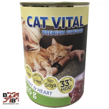  Cat Vital macska konzerv nyúl + szív 415g macskaeledel