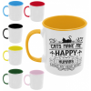  Cats make me happy humans make my head hurt - Színes Bögre