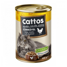 CATTOS Cattos nedves macskaeledel csirke - 415g macskaeledel