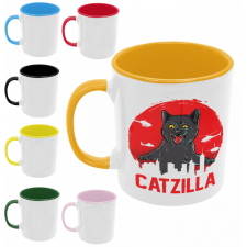 Catzilla - Színes Bögre bögrék, csészék