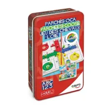 CAYRO GAMES Ki nevet a végén? & Lúd-játék társasjáték fémdobozos társasjáték