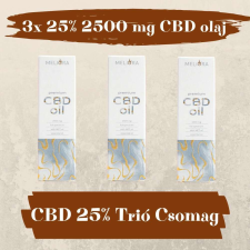  CBD Trió Csomag 3x25% 2500 mg gyógyhatású készítmény